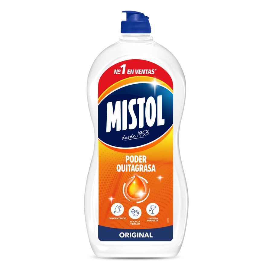 Lavavajillas mano normal MISTOL original estandar 900 ml