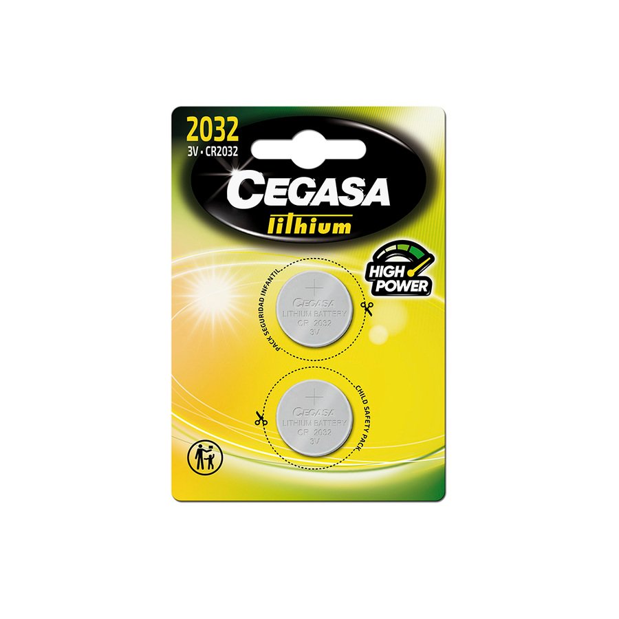 Pila CEGASA litio CR2032 3V blister 2