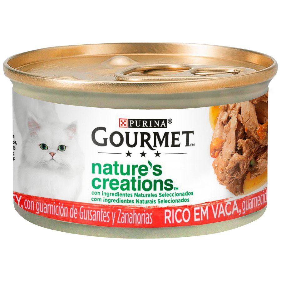 Alimento gato PURINA Gourmet Nature's Creations buey 85 g