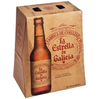 Cerveza LA ESTRELLA DE GALICIA botellín pack 6x33 cl