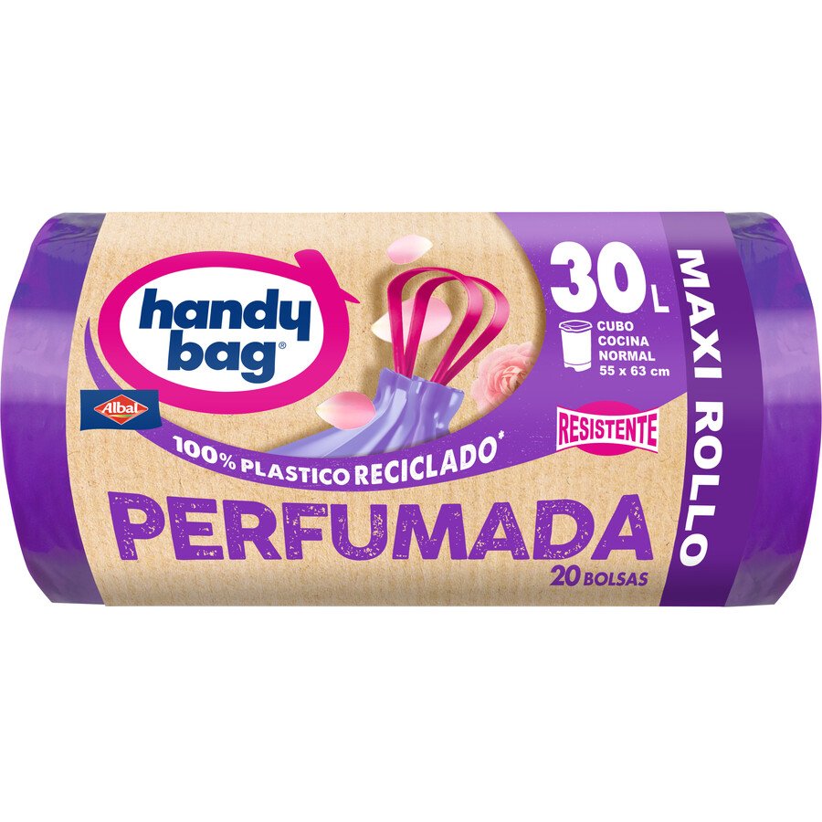 Bolsas basura 30 l ALBAL HANDY BAG perfumadas 20 unidades