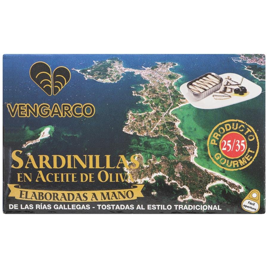Sardinillas en aceite de oliva 25/35 VENGARCO 118 g pn.