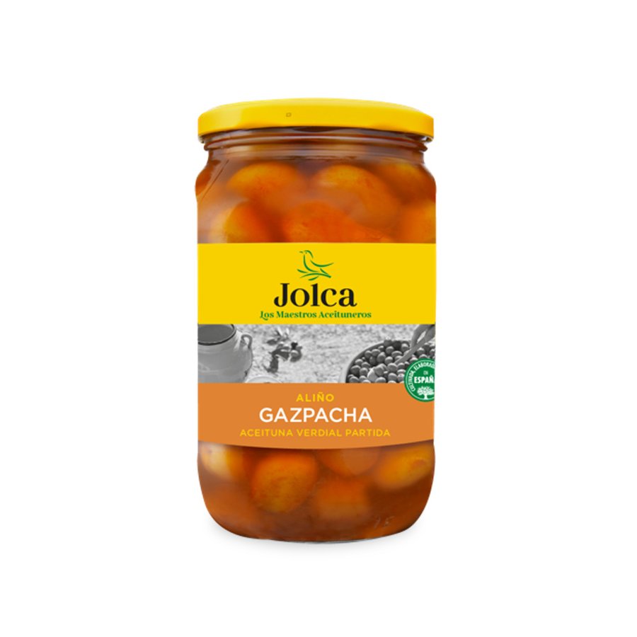 Aceituna aliñada JOLCA verdial gazpacha frasco 400g pne