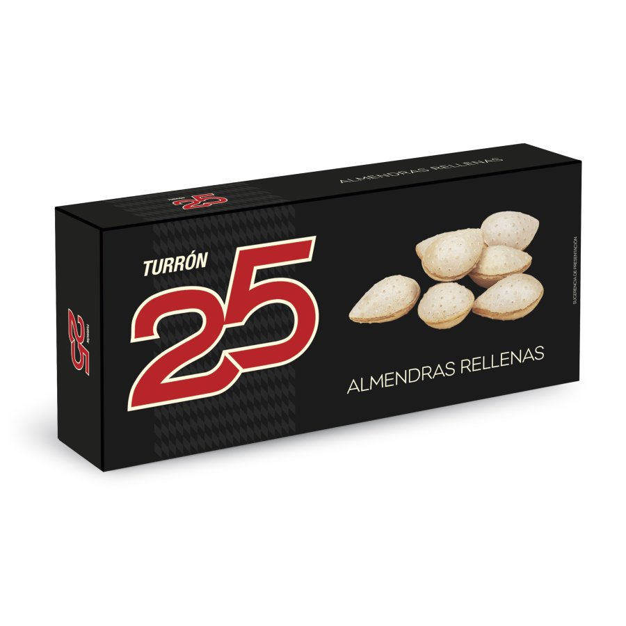 Almendras rellenas TURRON 25 estuche 100 g