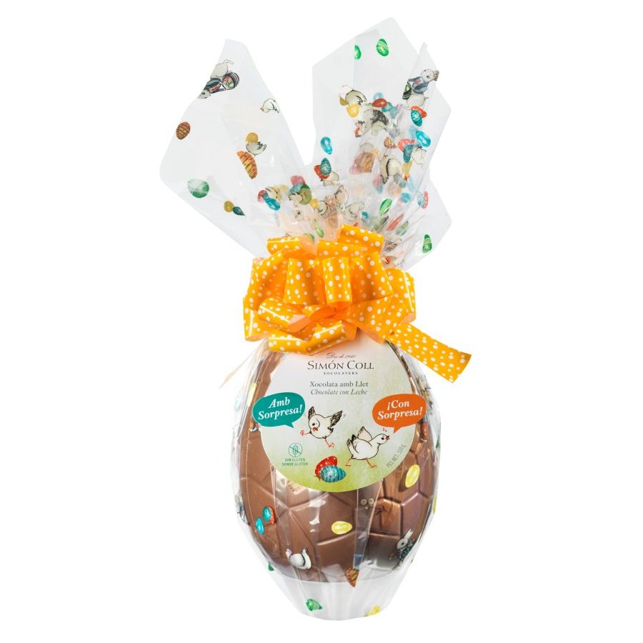 Imagen de Huevo Pascua chocolate con leche SIMON COLL Sorpresa 330 g