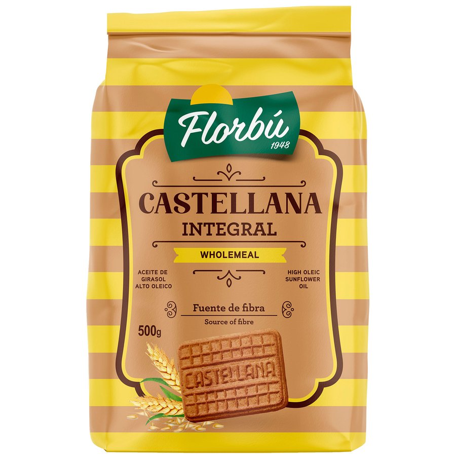 Galletas FLORBU castellana integral 500 g
