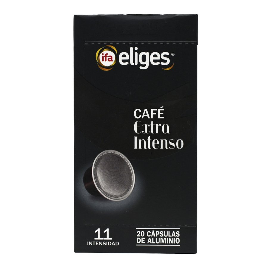 Café cápsulas IFA ELIGES Extra Intenso (intensidad 11) 20 unidades