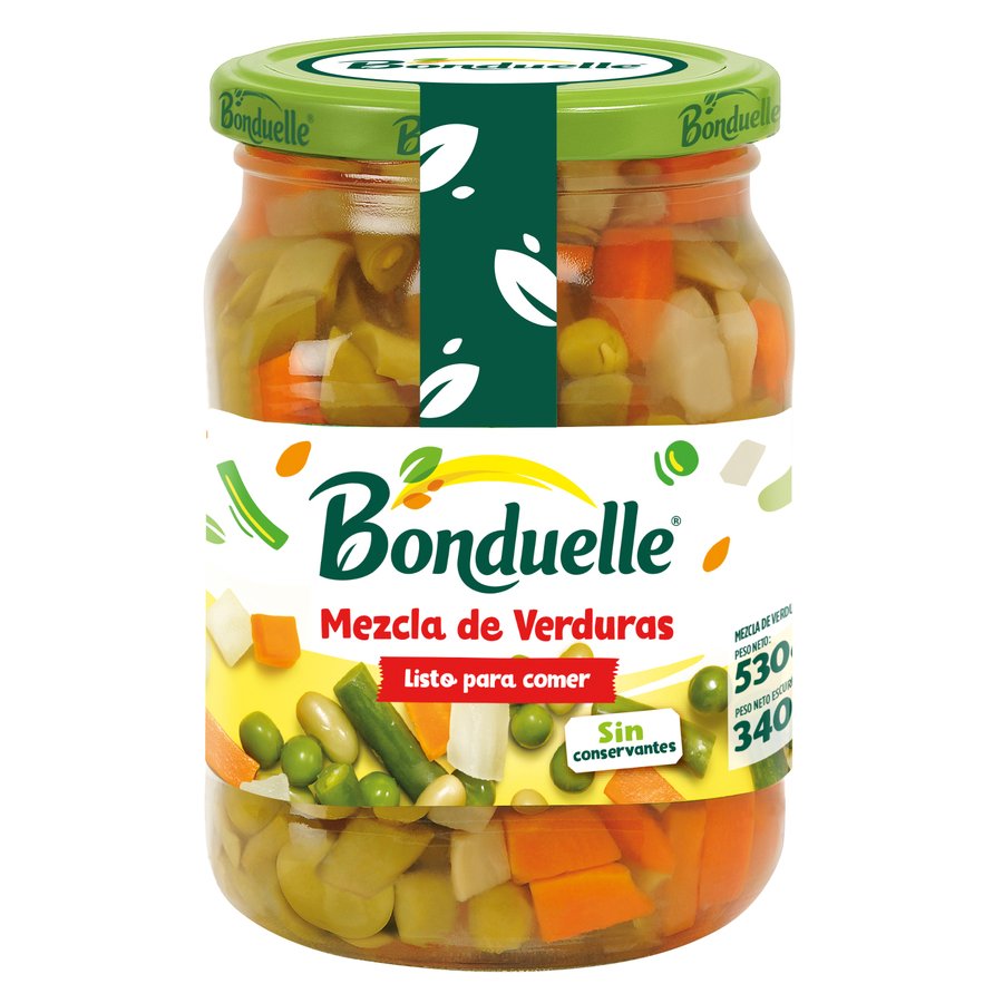 Mezcla de hortalizas BONDUELLE frasco 340 g pne.