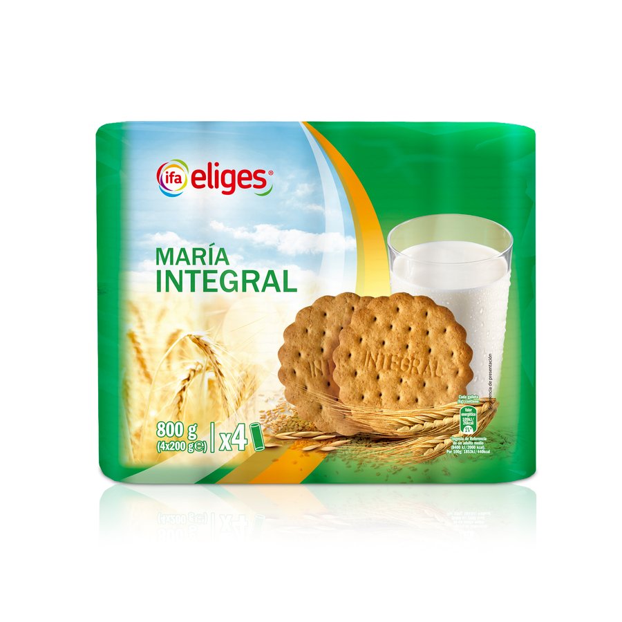 Galletas maría IFA ELIGES integrales 4 x 200 g
