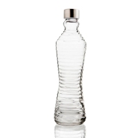 Botella line transparente QD con tapa 1 l