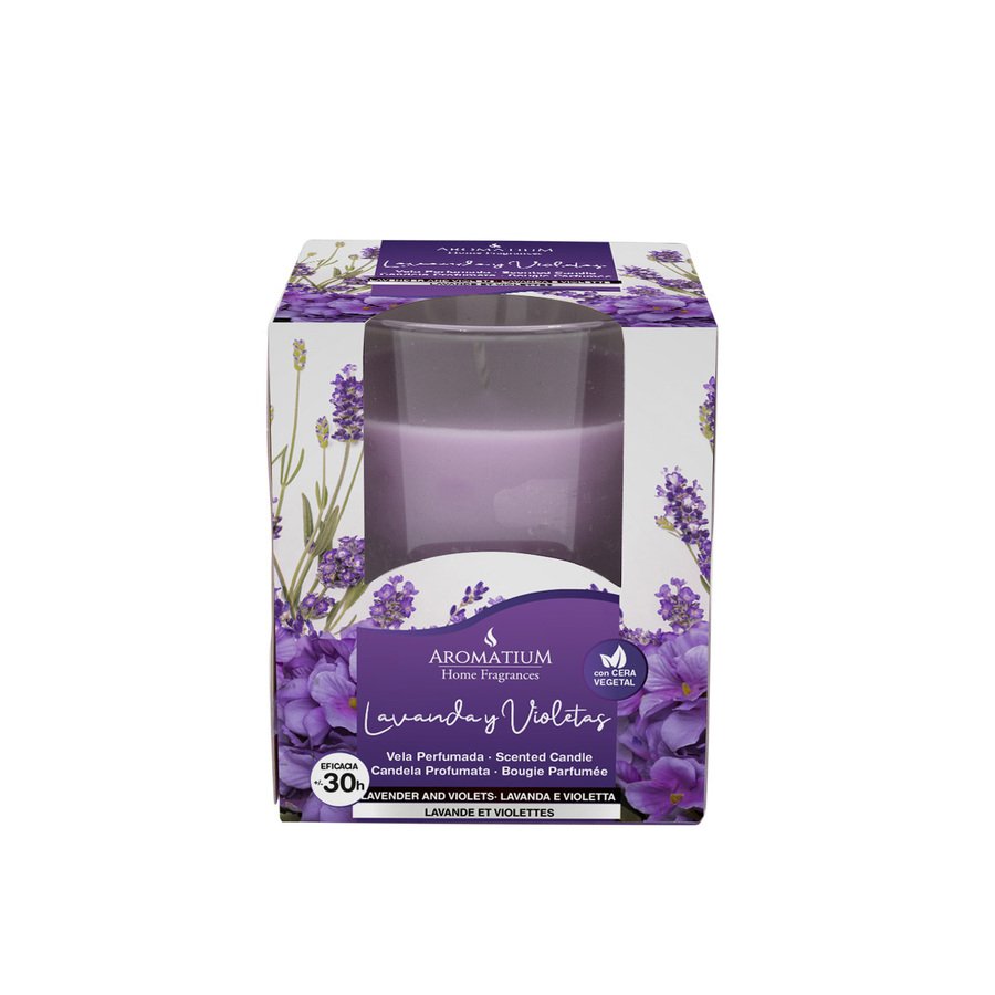Vela perfumada AROMATIUM lavanda y violetas 120 g
