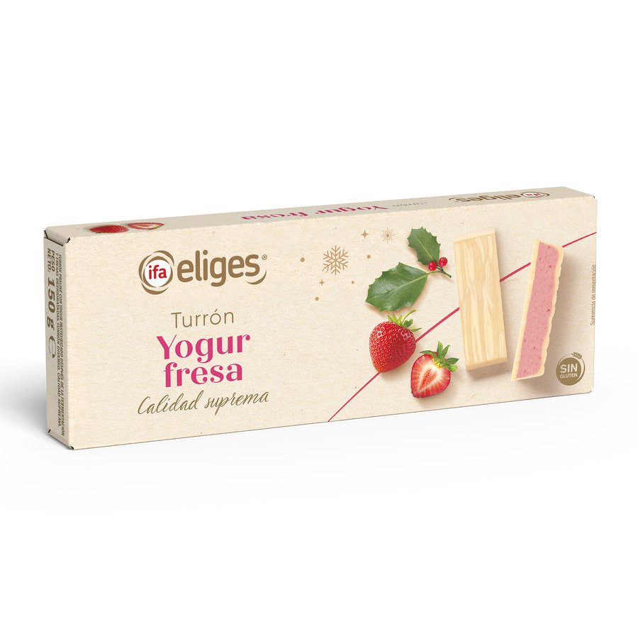Turrón yogur fresa IFA ELIGES 150 g