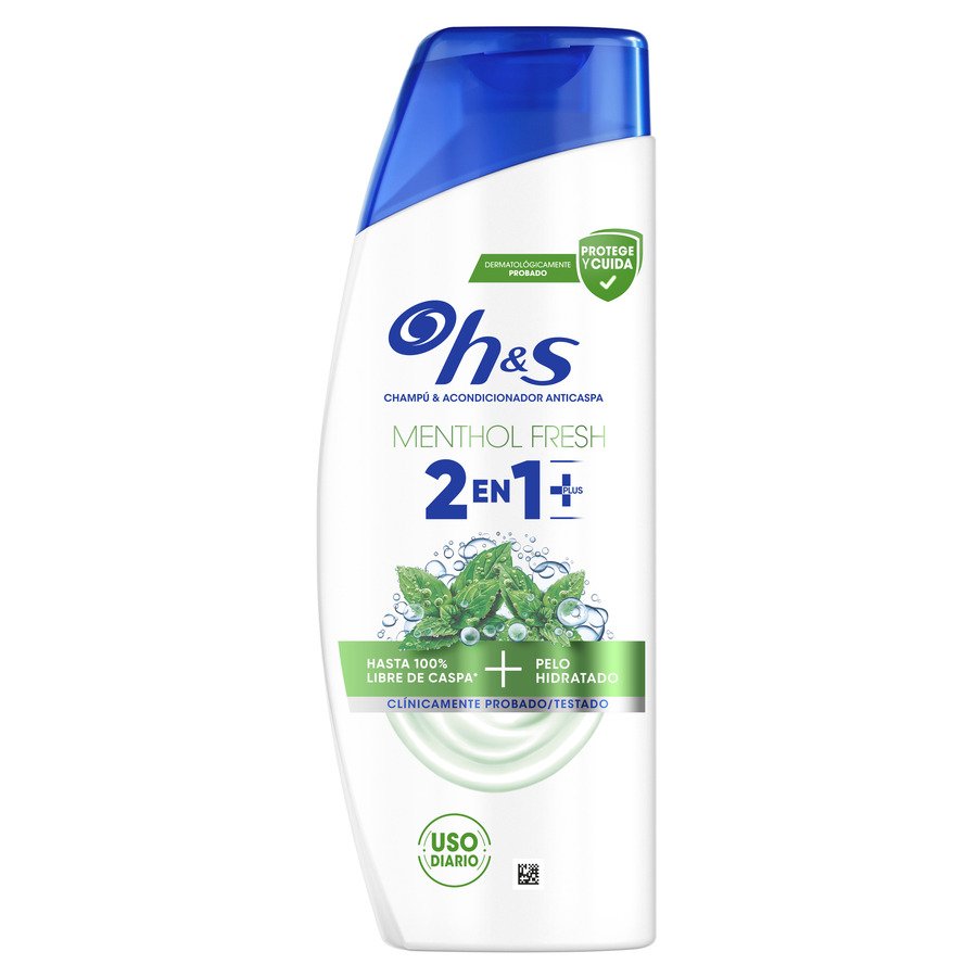 Champú y acondicionador H&S anticaspa 2 en 1 menthol fresh 300 ml