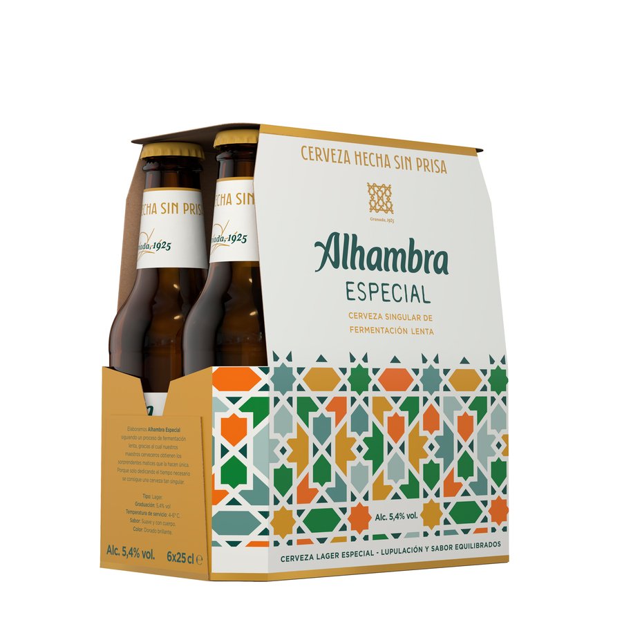 Cerveza ALHAMBRA especial botellín pack 6x25 cl