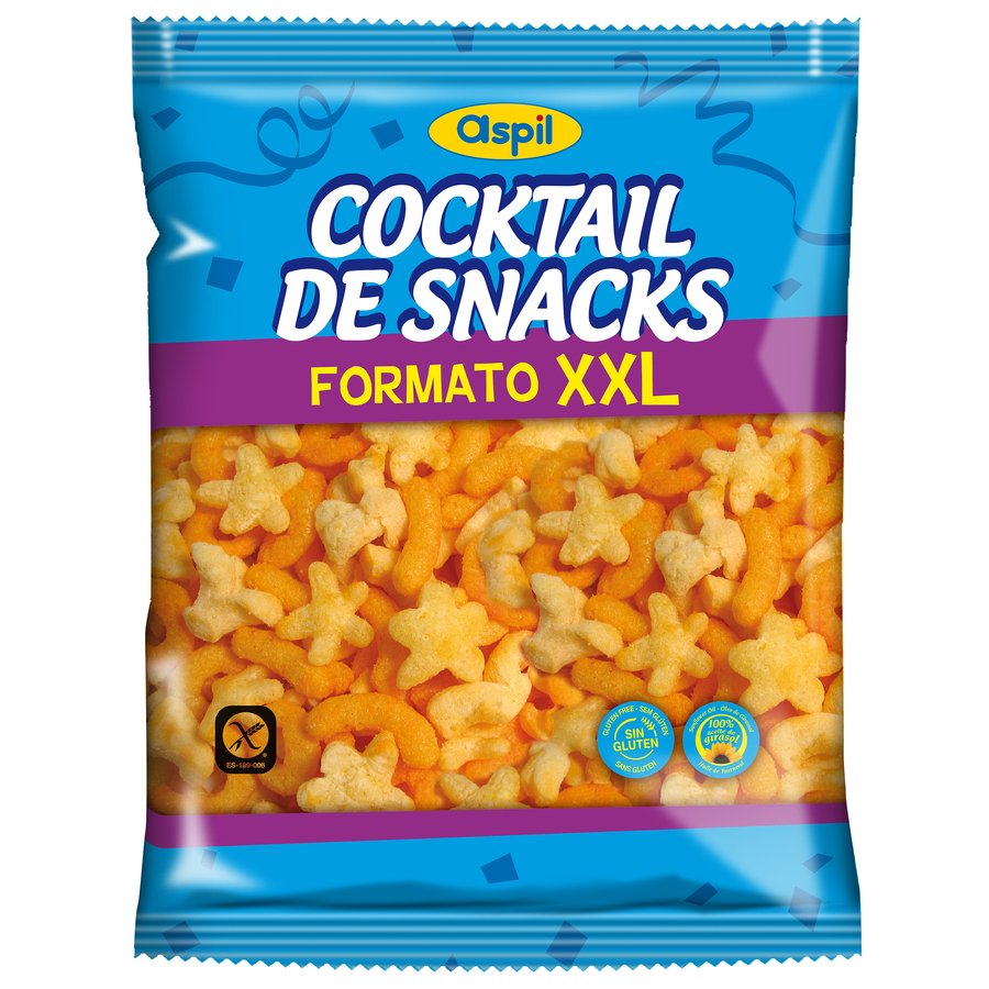 Cócktail de snacks ASPIL formato XXL 225 g
