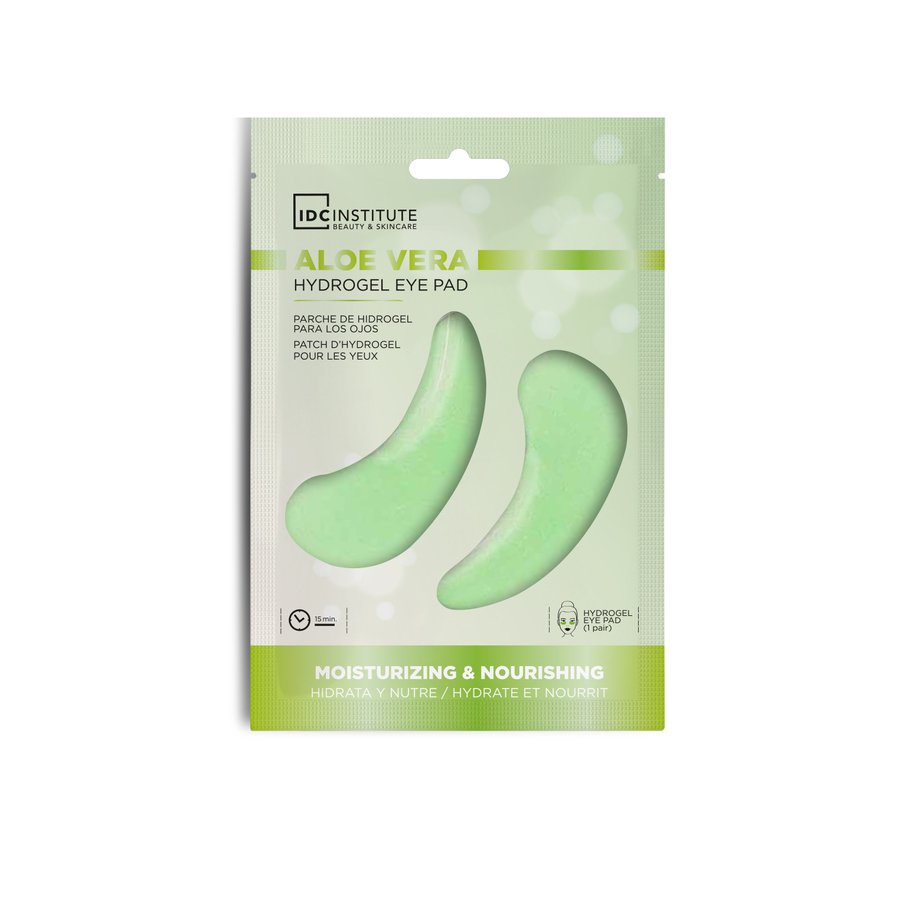 Parche con hidrogel para ojos IDC aloe vera pack 2 unidades