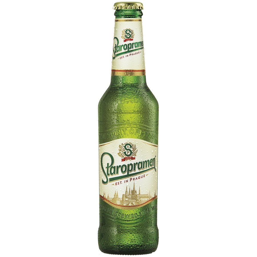 Cerveza checa STAROPRAMEN botella 33 cl