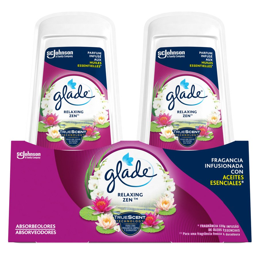 Ambientador GLADE absorbeolores Relaxing Zen pack 2 unidades