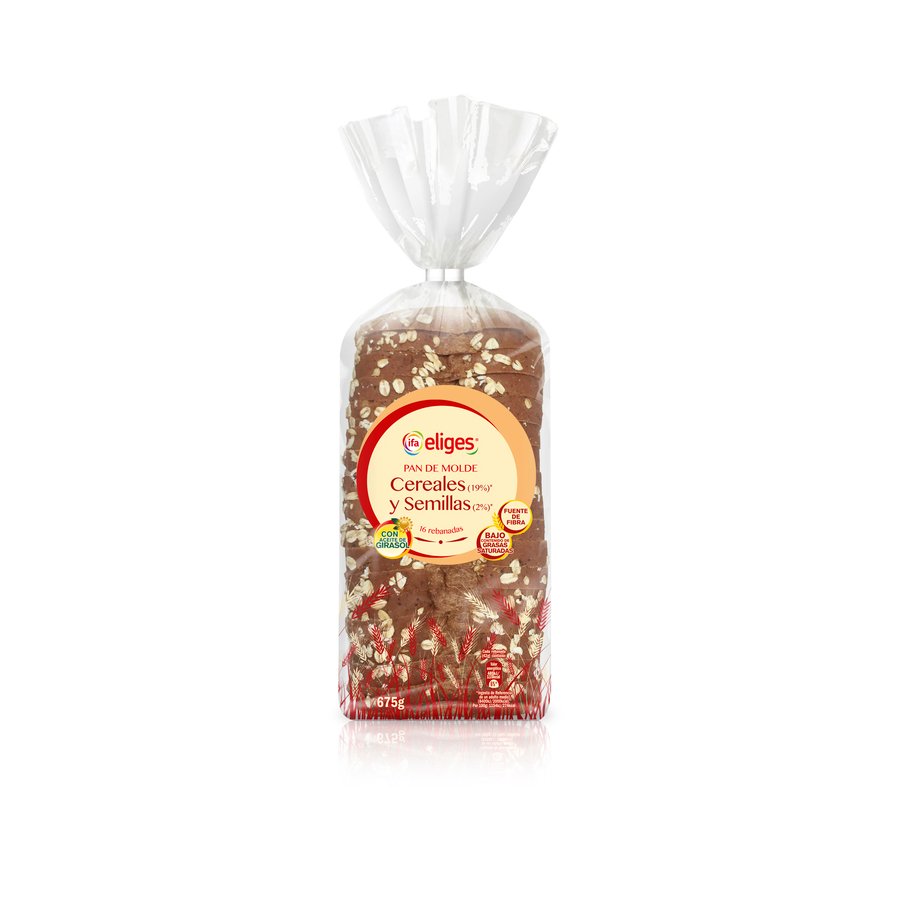 Pan de molde 15 cereales y semillas IFA ELIGES 675 g