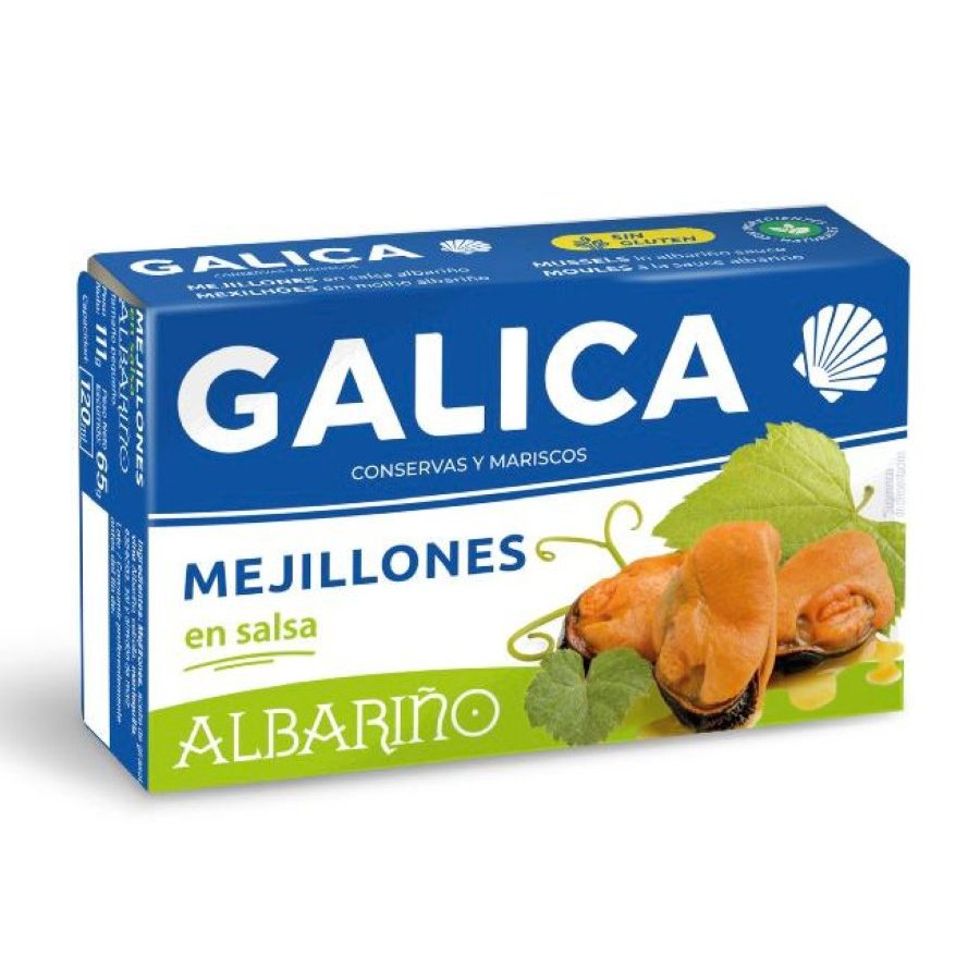 Mejillones GALICA en salsa albariño 111 g pn