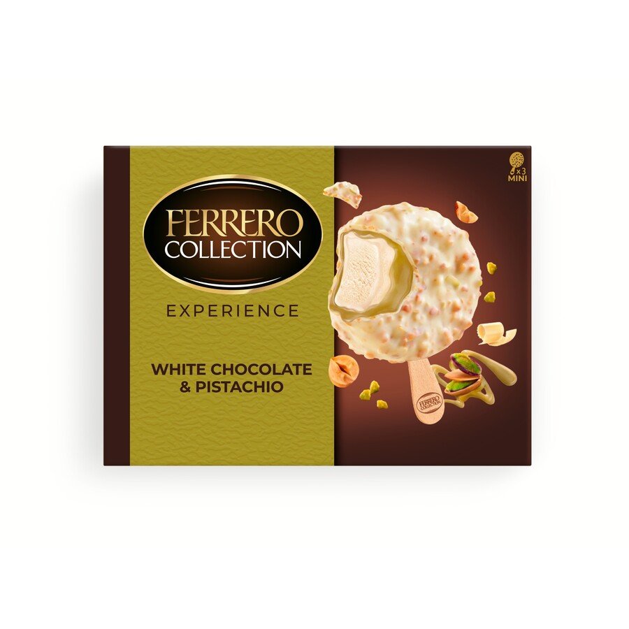 Helado bombón FERRERO chocolate blanco y pistacho 138 g