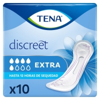 Compresas incontinencia TENA Discreet Extra 10 unidades