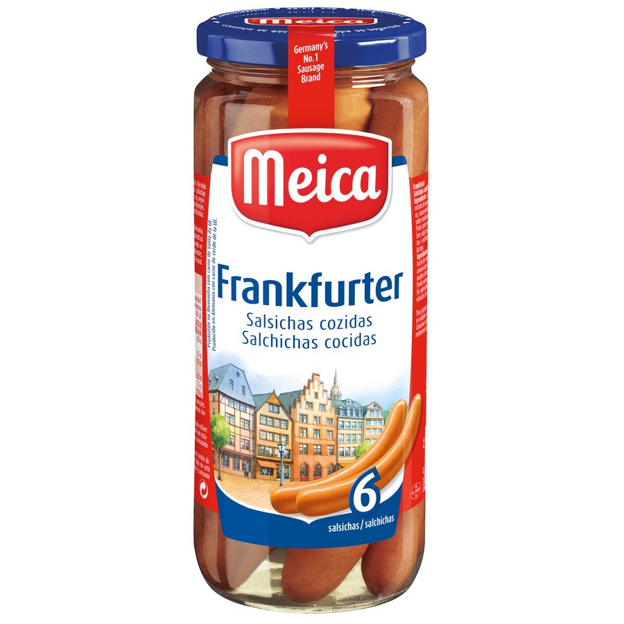Salchichas MEICA frankfurt 6 piezas frasco 250 g pne.