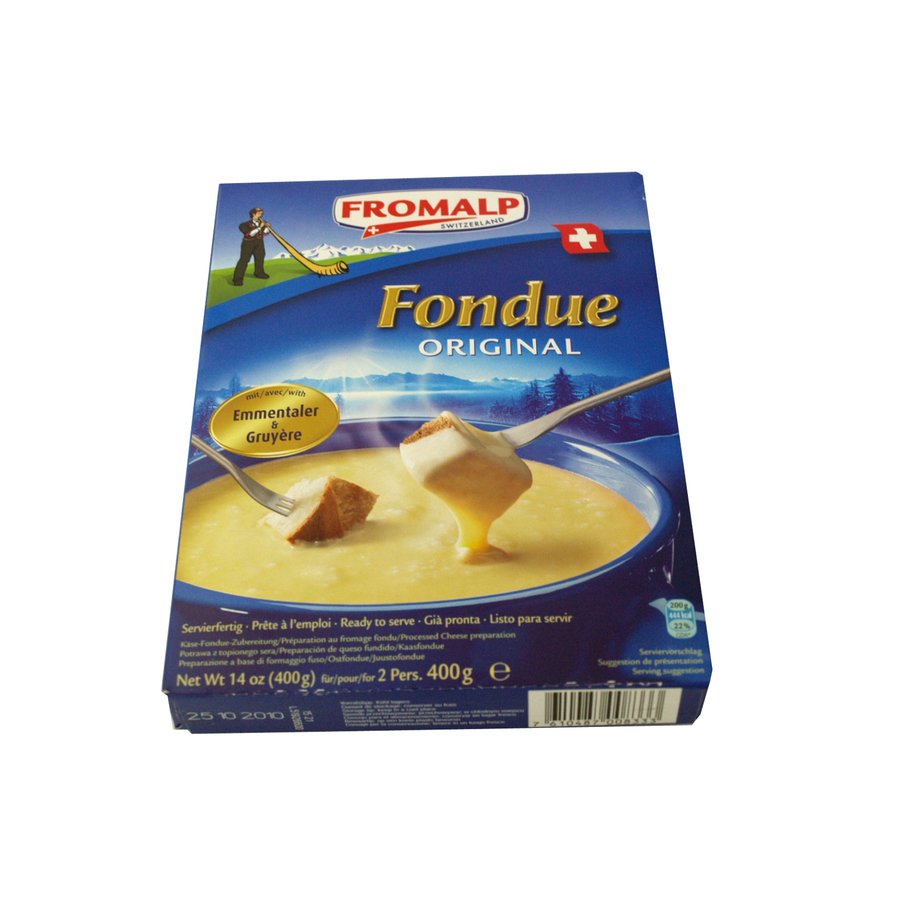 Queso suizo FROMALP para fondue original 400 g