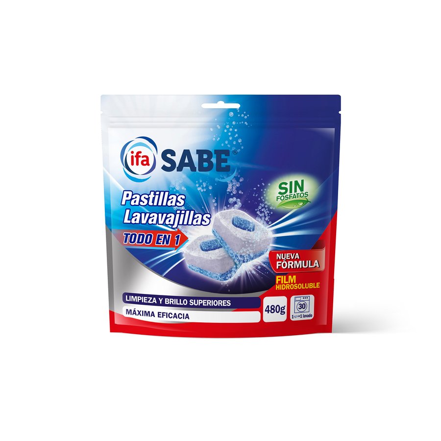 Lavavajillas máquina pastillas todo en 1 IFA SABE 30 unidades