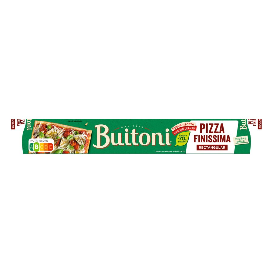 Masa refrigerada para pizza finissima rectangular BUITONI 260 g