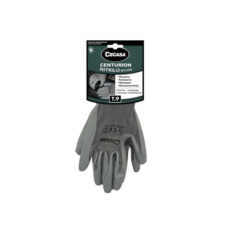 Guante CEGASA nitrilo nylon T9