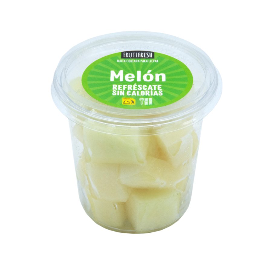 Melón troceado categoría 1ª tarrina 400 g