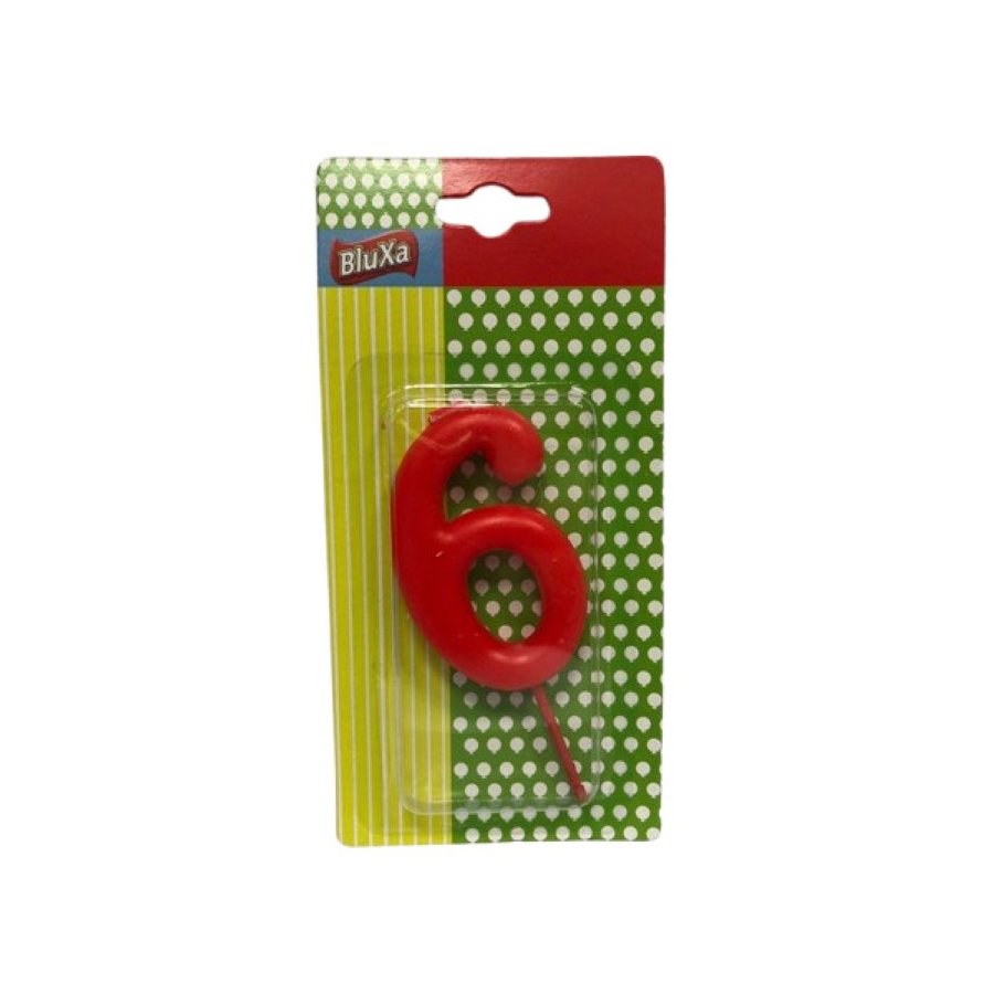 Vela aniversario número 6