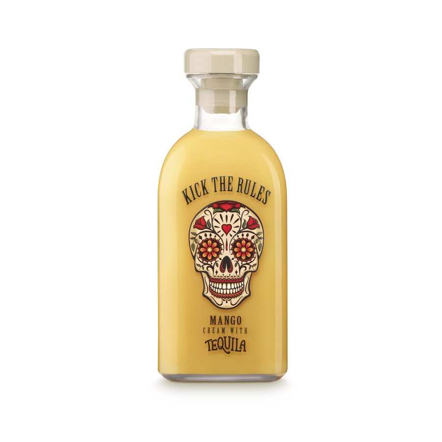 Crema de mango con tequila KICK THE RULES botella 70 cl