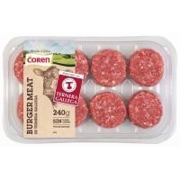 Miniburguer meat de ternera gallega COREN bandeja 8 unidades 240 g