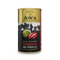 Oliva rechea de pemento do piquillo JOLCA lata 150 g pne.