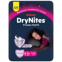 Cueiro DRYNITES pyjama pants 8-13 anos nena 13 unidades