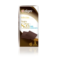 Chocolate negro IFA ELIGES 85% cacao sin azúcares tableta 100 g