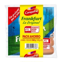 Salchichas CAMPOFRIO Frankfurt lote 4x140 g