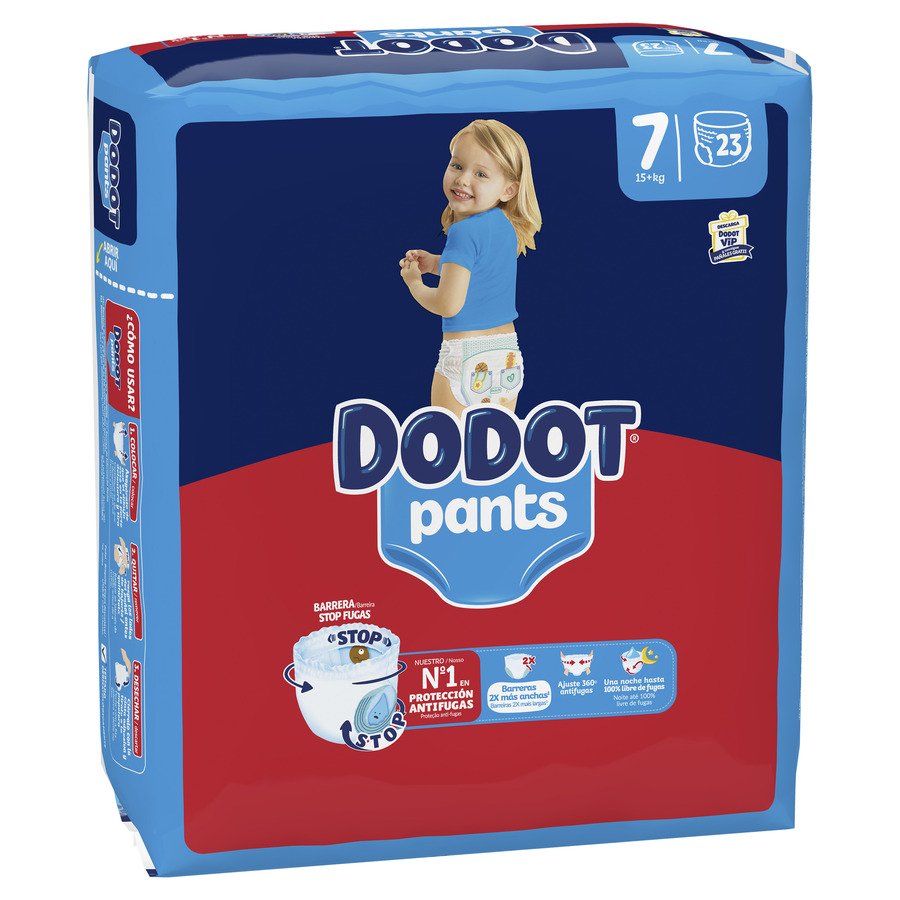 Pañal aprendizaje DODOT pants talla 7 23 unidades