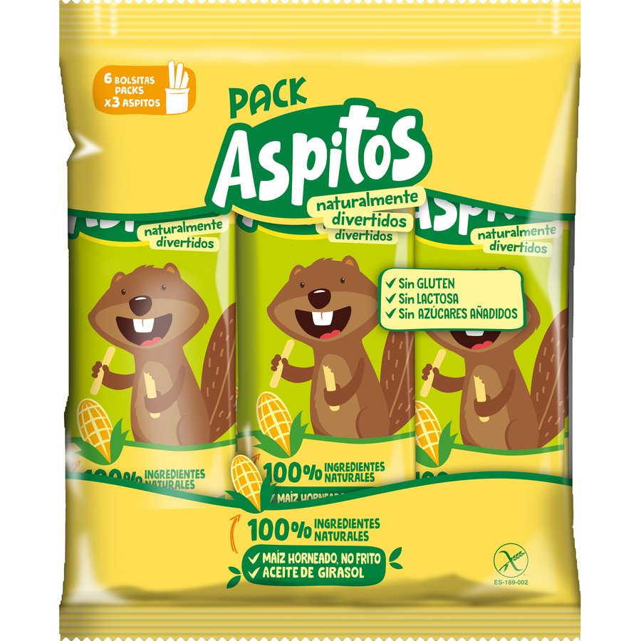 Aperitivos maiz SUPER ASPITOS pack 6x5 g
