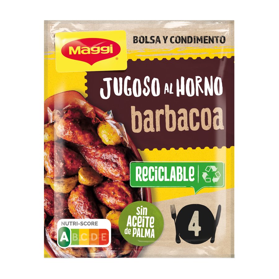 MAGGI jugoso al horno costillas barbacoa sobre 30 g