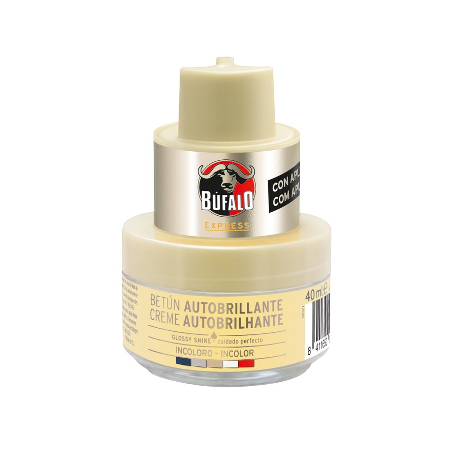 Limpia calzado BUFALO betún incoloro tarro 40 ml