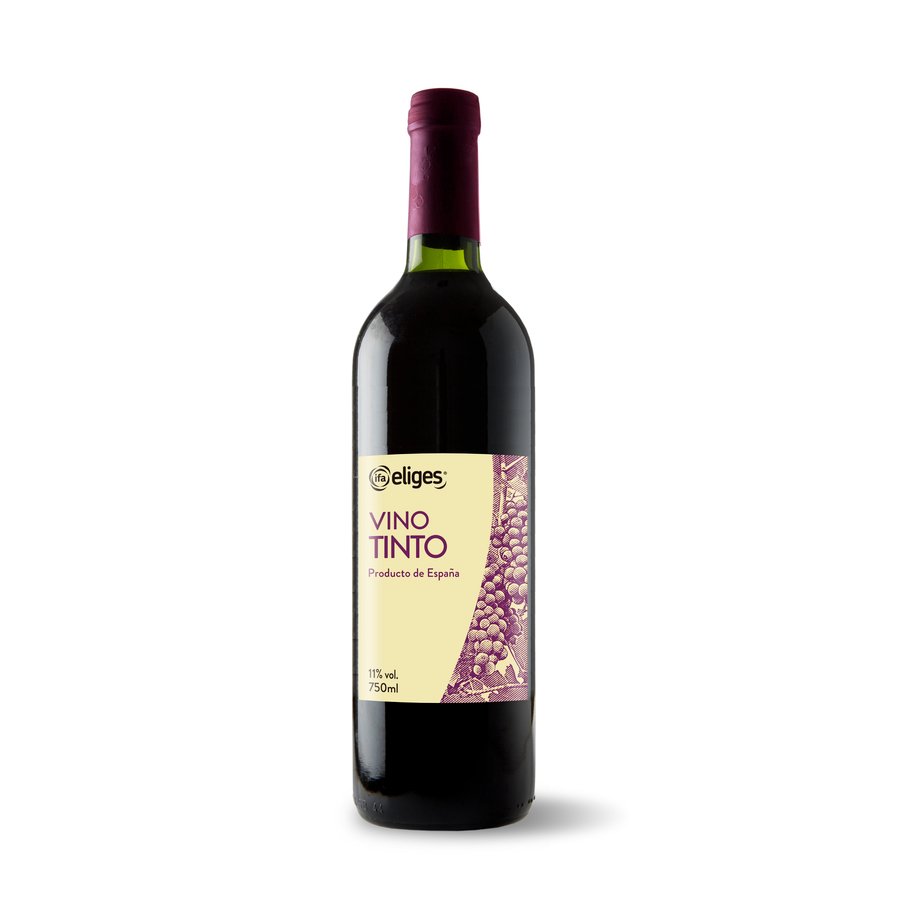 Vino tinto de mesa IFA ELIGES joven 11º botella 75 cl