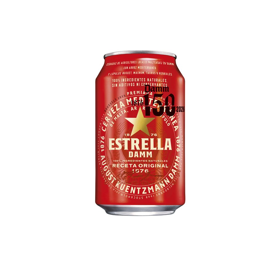 Cerveza ESTRELLA DAMM lata 33 cl