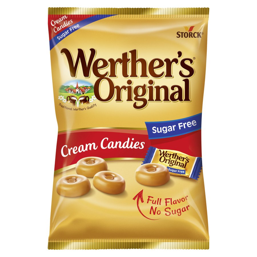 Caramelos WERTHER'S Original nata sin azúcar bolsa 90 g