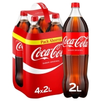 Refresco COCA-COLA normal pack 4x2 l