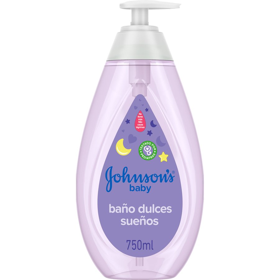 Jabón líquido JOHNSONS BABY dulces sueños botella con dosificador 750 ml
