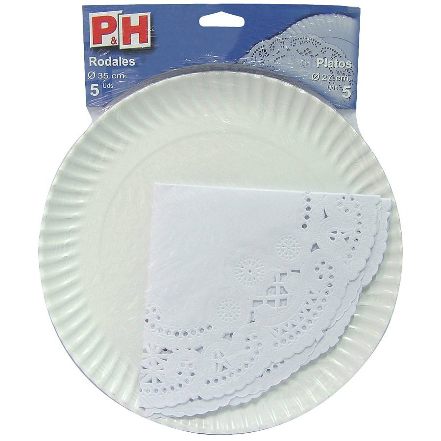 Rodal 35 plato 27 cm 5 y 5 unidades P&H