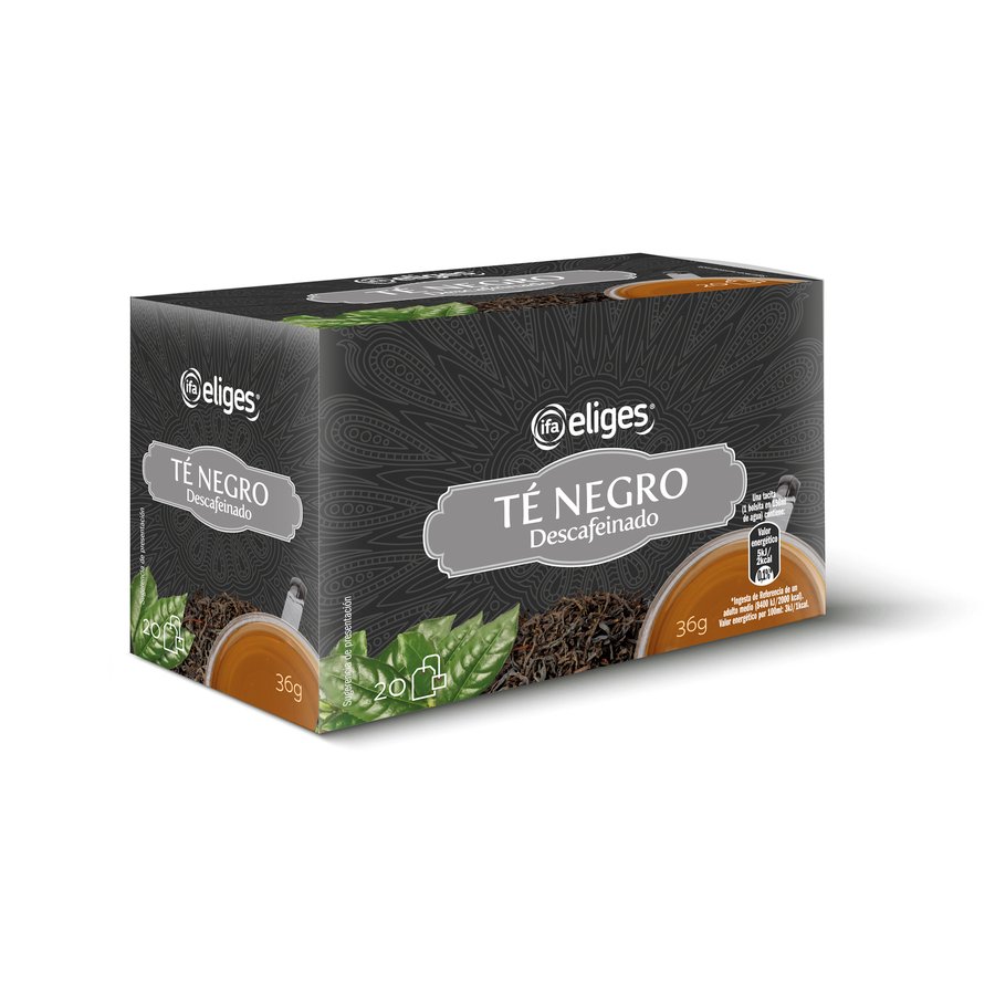 Té negro descafeinado sin teína IFA ELIGES 20 unidades